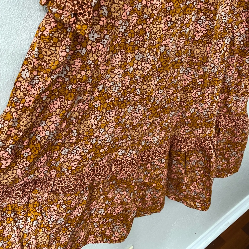 Universal Thread Ruffle Ballon Flower Boho Dress - Picture 7 of 9